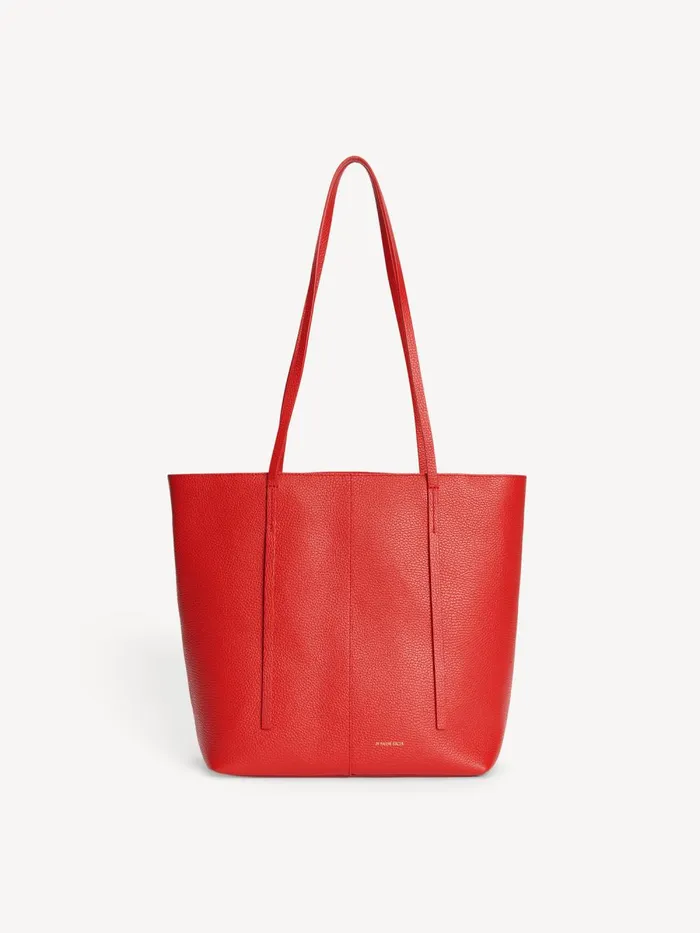 Bags Women By Malene Birger Abilso Leather Tote Bag Dark Chilli