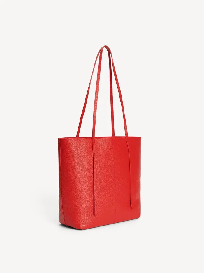 Bags Women By Malene Birger Abilso Leather Tote Bag Dark Chilli Bags Women By Malene Birger Abilso Leather Tote Bag Dark Chilli