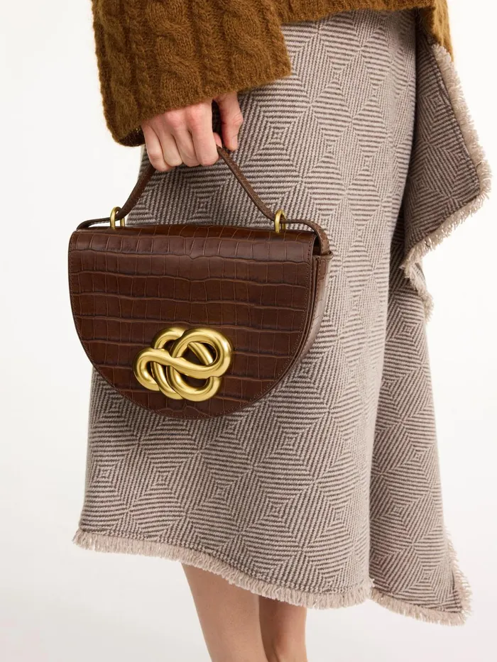 Bags Women By Malene Birger Cebella Leather Shoulder Bag Bison