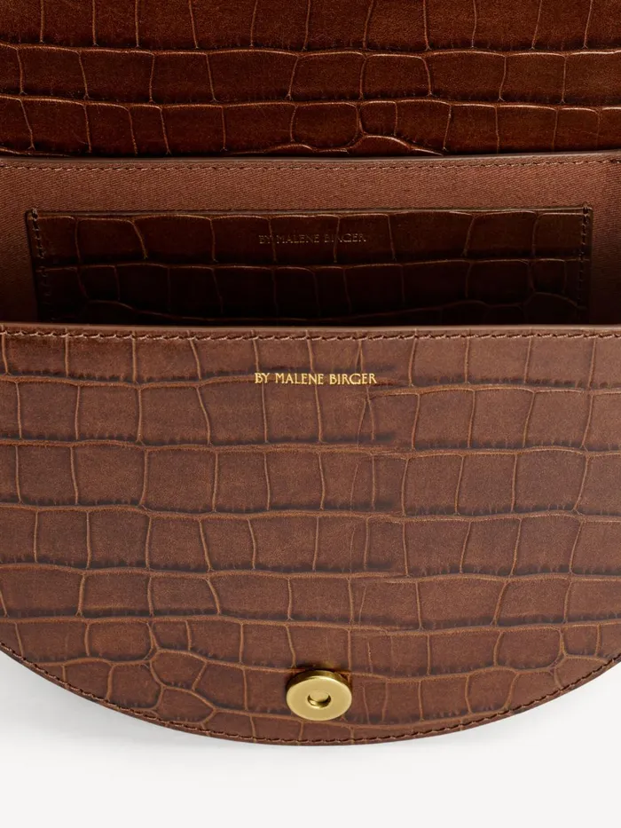 Bags Women By Malene Birger Cebella Leather Shoulder Bag Bison