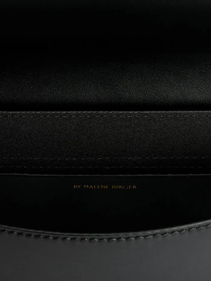 Bags Women By Malene Birger Maellon Leather Shoulder Bag Black Bags Women By Malene Birger Maellon Leather Shoulder Bag Black