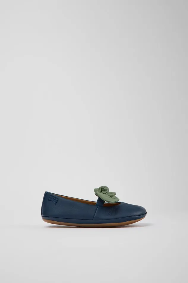 Ballerinas Kids Camper Blue And Green Leather Ballerinas Ballerinas Kids Camper Blue And Green Leather Ballerinas