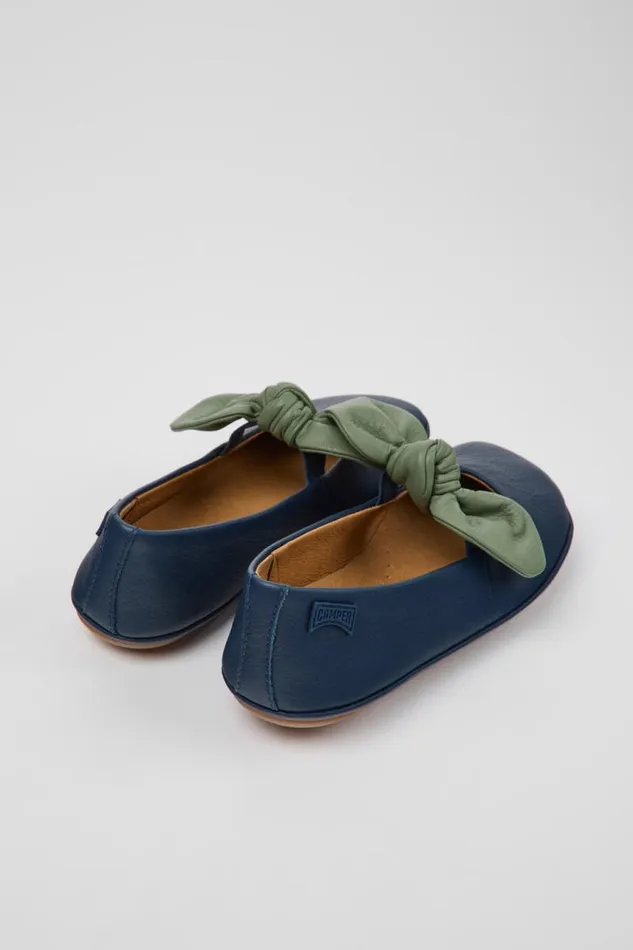 Ballerinas Kids Camper Blue And Green Leather Ballerinas Ballerinas Kids Camper Blue And Green Leather Ballerinas