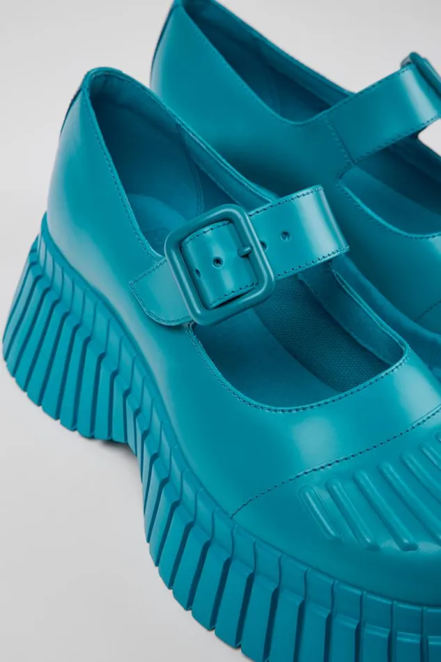 Ballerinas Women Camper BCN Blue Leather Shoes