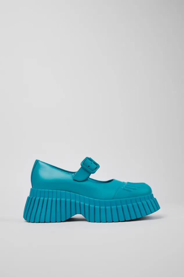 Ballerinas Women Camper BCN Blue Leather Shoes