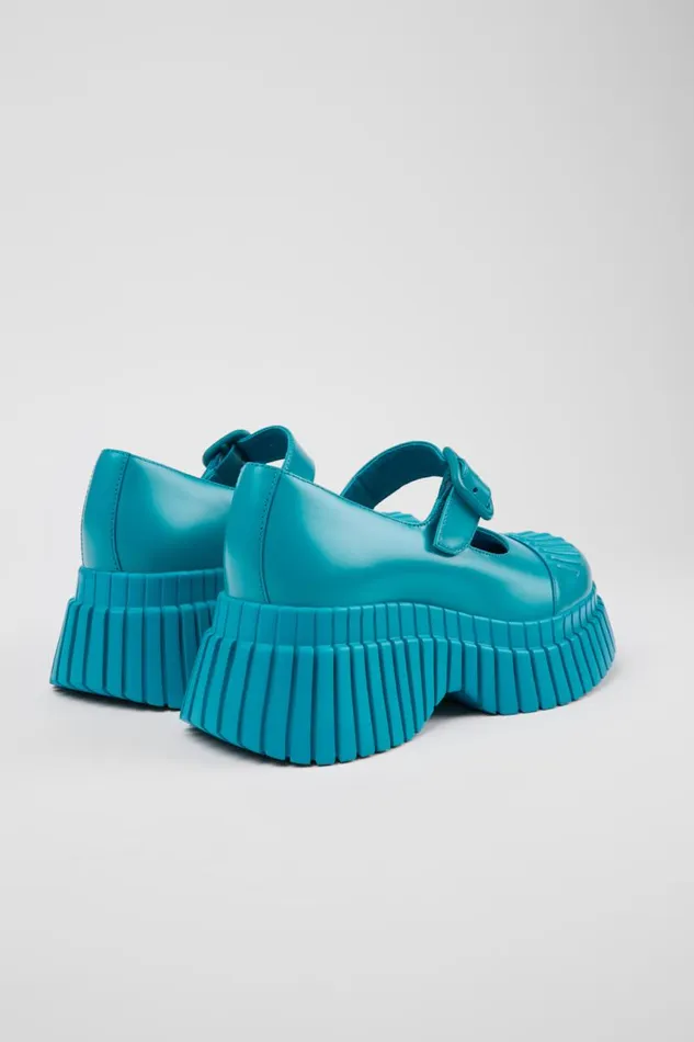 Ballerinas Women Camper BCN Blue Leather Shoes