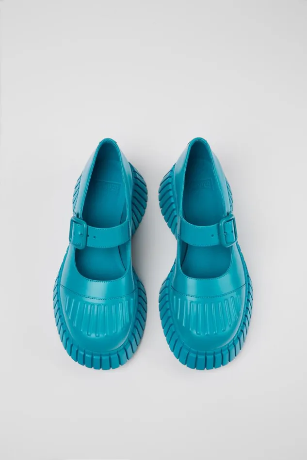 Ballerinas Women Camper BCN Blue Leather Shoes