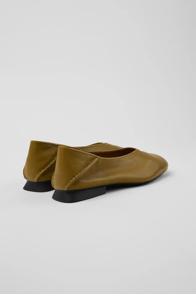 Ballerinas Women Camper Casi Myra Green Leather Moccasin Ballerinas Women Camper Casi Myra Green Leather Moccasin