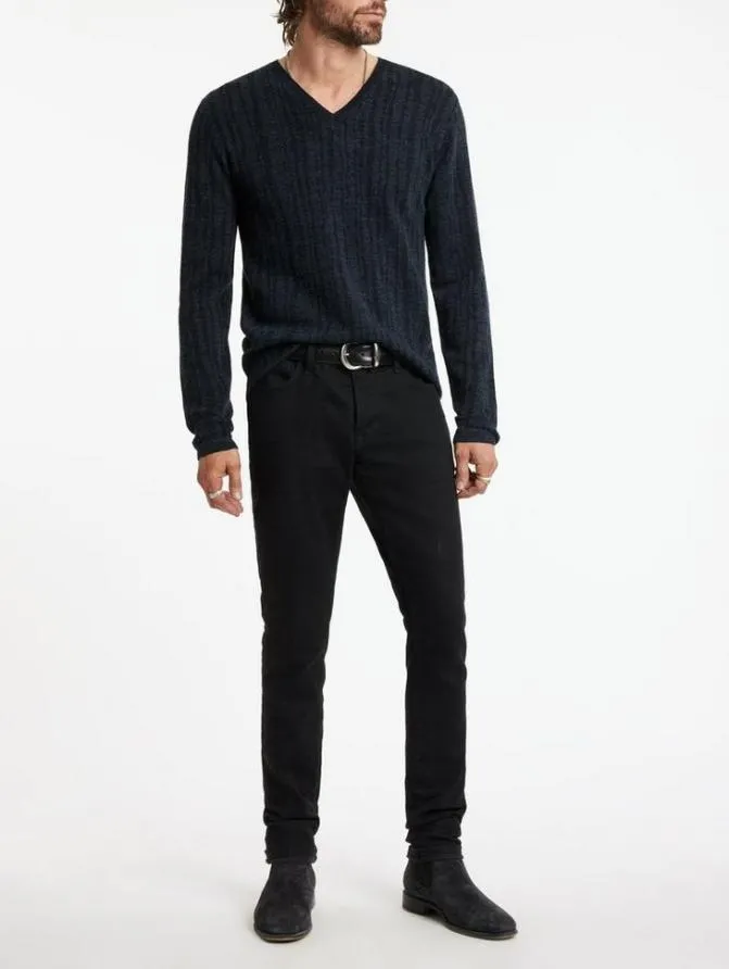 BANDERA VNECK Navy Clothing John Varvatos Sweaters