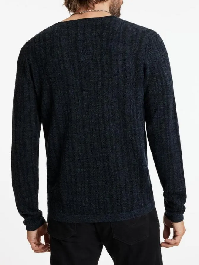 BANDERA VNECK Navy Clothing John Varvatos Sweaters