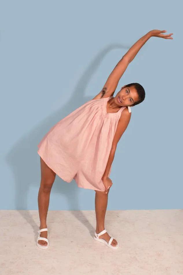 Basic Linen Romper Petal WomensShop LF Markey One Pieces