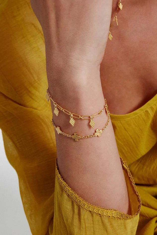 Bijou Charm Bracelet Yellow Gold Women Chan Luu Bracelets