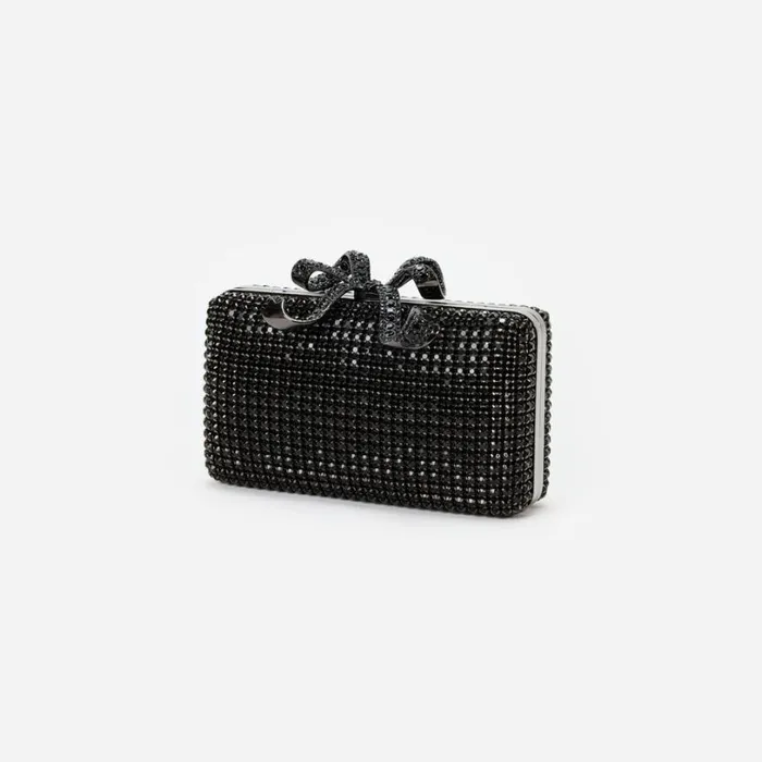 Black Crystal Box Clutch Women Self Portrait Clutch Bags Black Crystal Box Clutch Women Self Portrait Clutch Bags