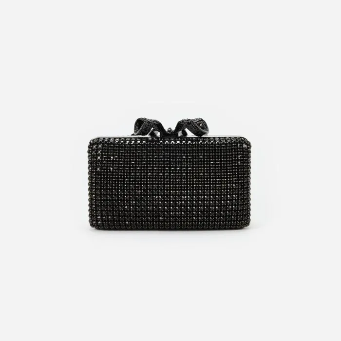 Black Crystal Box Clutch Women Self Portrait Clutch Bags Black Crystal Box Clutch Women Self Portrait Clutch Bags