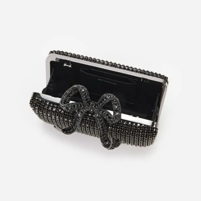 Black Crystal Box Clutch Women Self Portrait Clutch Bags Black Crystal Box Clutch Women Self Portrait Clutch Bags