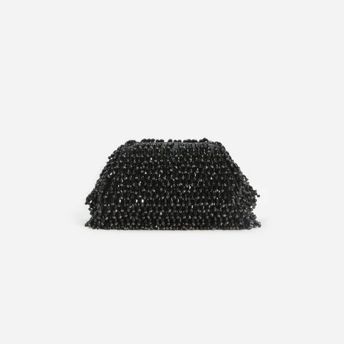 Black Crystal Clutch Women Self Portrait Mini