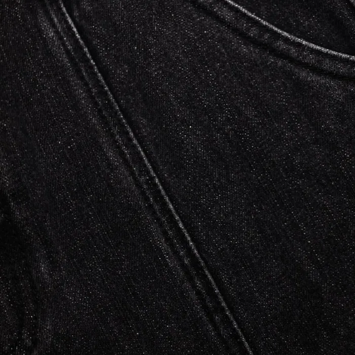 Black Flared Denim Midi Skirt Women Self Portrait Denim Black Flared Denim Midi Skirt Women Self Portrait Denim