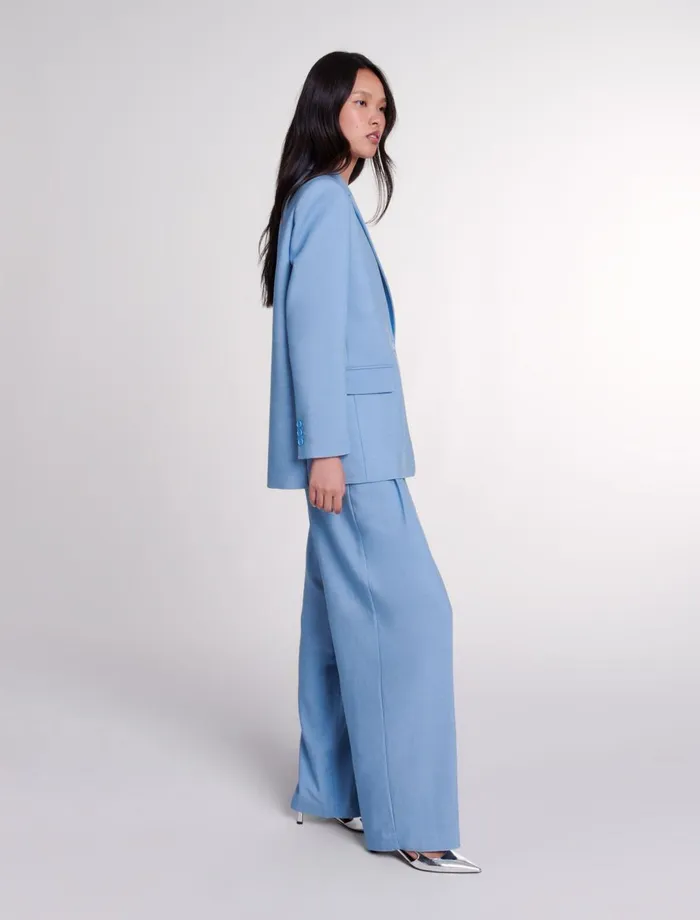 Blazers and Jackets Women Maje Suit Jacket Blue