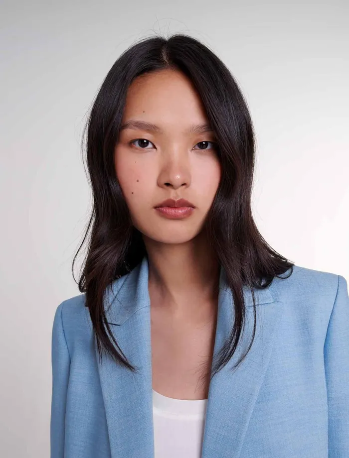 Blazers and Jackets Women Maje Suit Jacket Blue