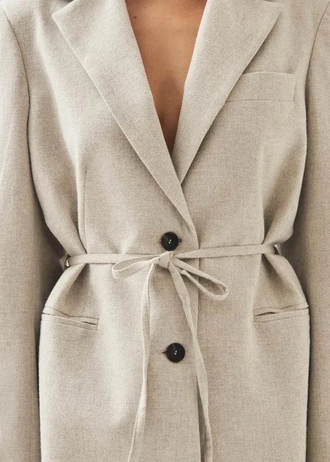 Blazers Vests Women ALOHAS Very Cream Blazer