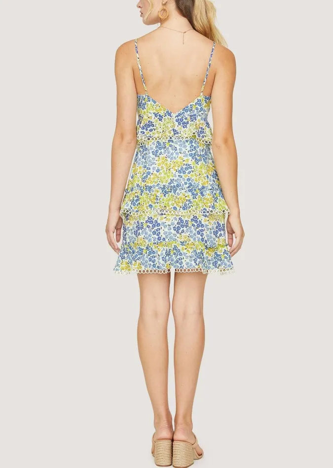 Blossom And Bloom Cami Mini Dress Blueyellowfloral Women Lost Wander Dresses