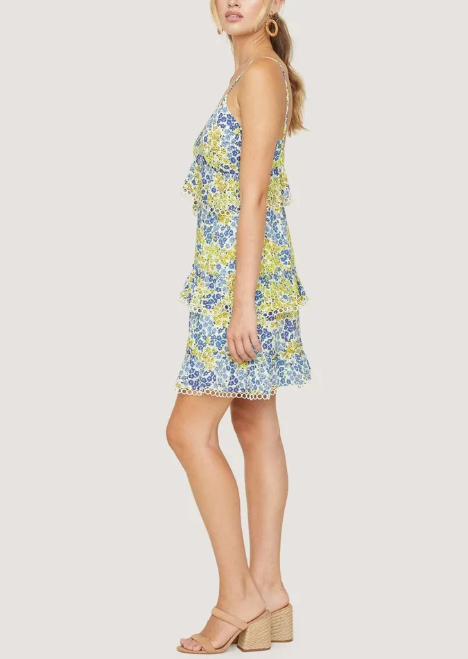 Blossom And Bloom Cami Mini Dress Blueyellowfloral Women Lost Wander Dresses
