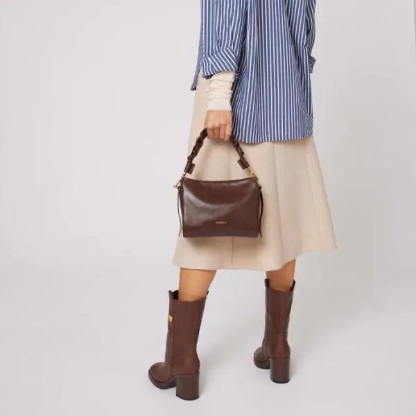Boheme Vintage Fondant Brown Women Coccinelle Top Handle Bag