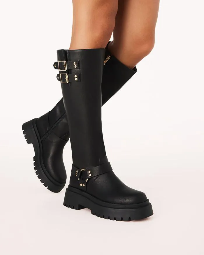 Boots Billini Knee High Boots FRENA BLACK
