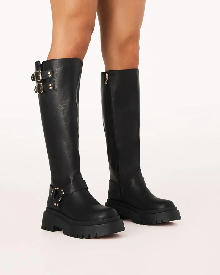 Boots Billini Knee High Boots FRENA BLACK