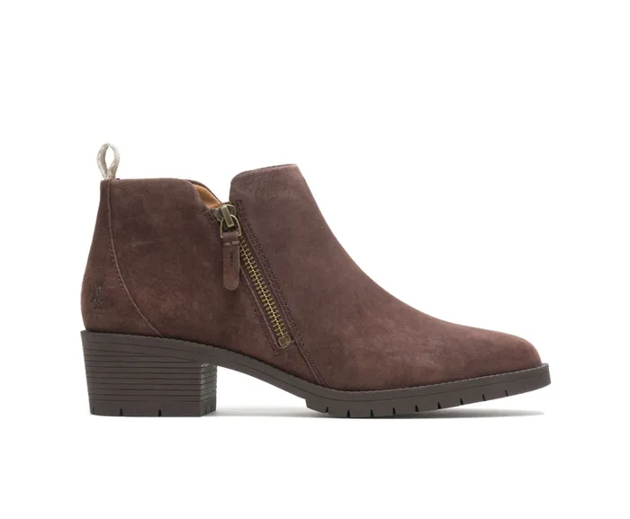 Boots Hadley Side Zip Boot Dark Brown Suede 8211 Hush Puppies Women