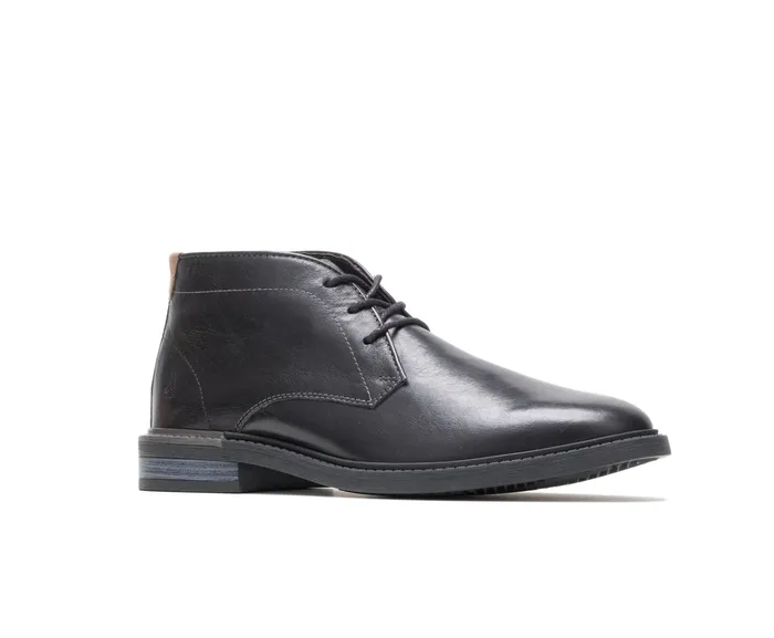 Boots Hush Puppies Men Davis Chukka Boot Black Leather Boots Hush Puppies Men Davis Chukka Boot Black Leather