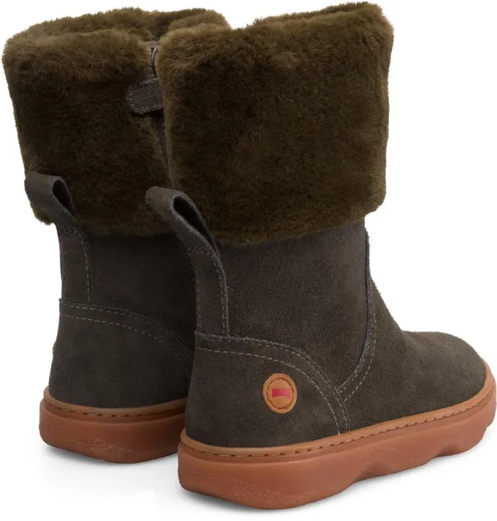 Boots Kids Camper Kiddo Dark Grey Mid Boot For Girls