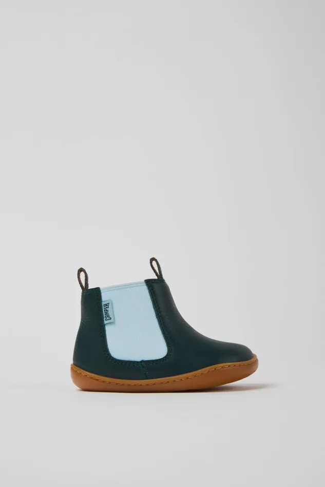 Boots Kids Camper Peu Green Leather Boots Boots Kids Camper Peu Green Leather Boots