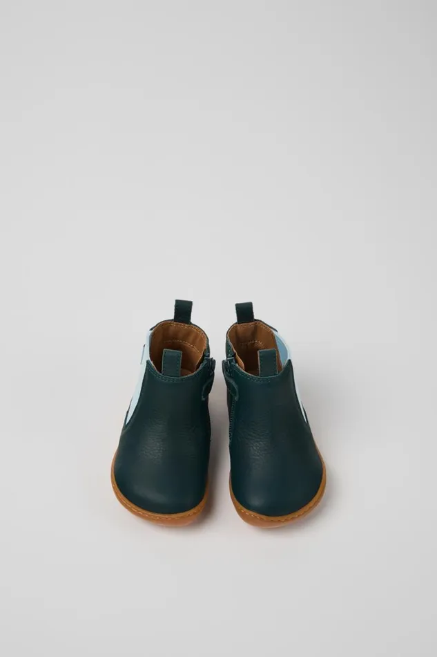 Boots Kids Camper Peu Green Leather Boots Boots Kids Camper Peu Green Leather Boots