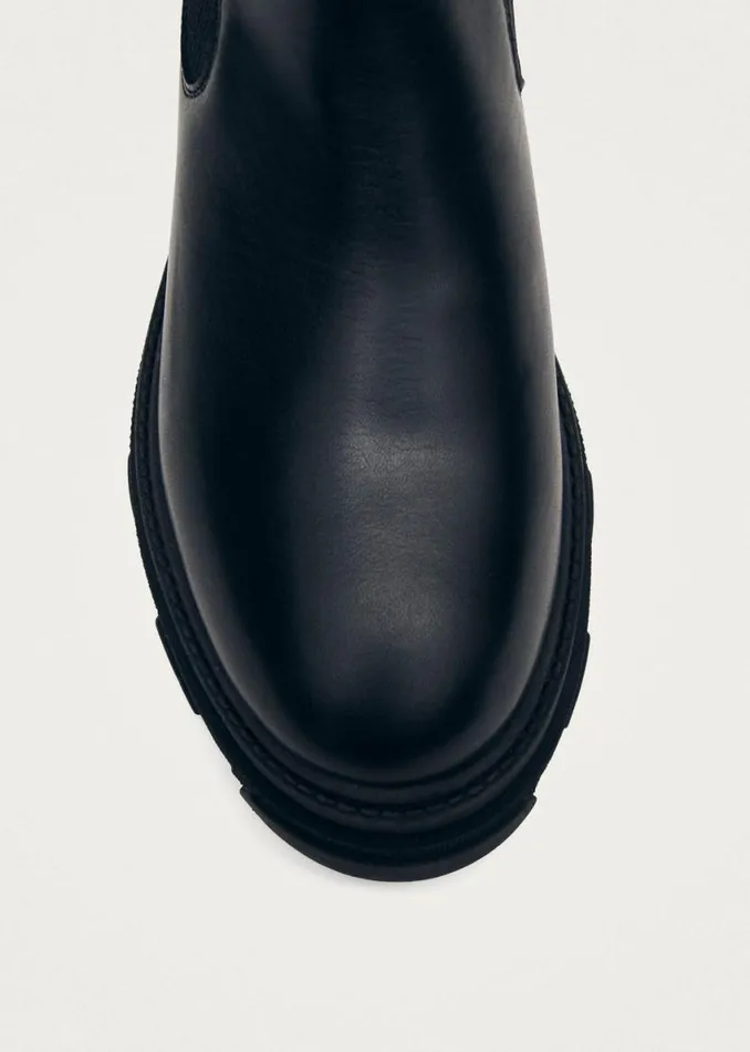 Boots Women ALOHAS Berenice Black Leather Ankle Boots