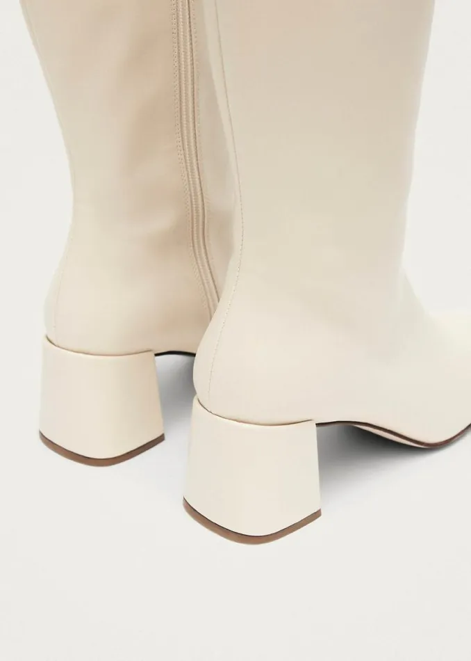Boots Women ALOHAS Chalk Warm White Vegan Leather Boots