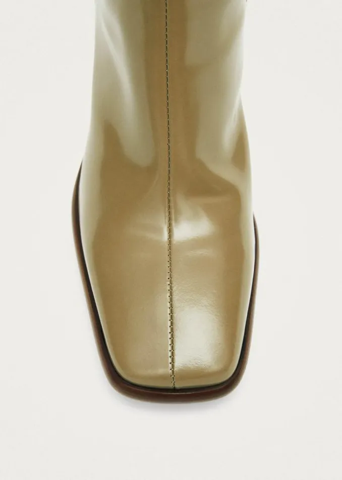Boots Women ALOHAS East Sleek Khaki Leather Boots