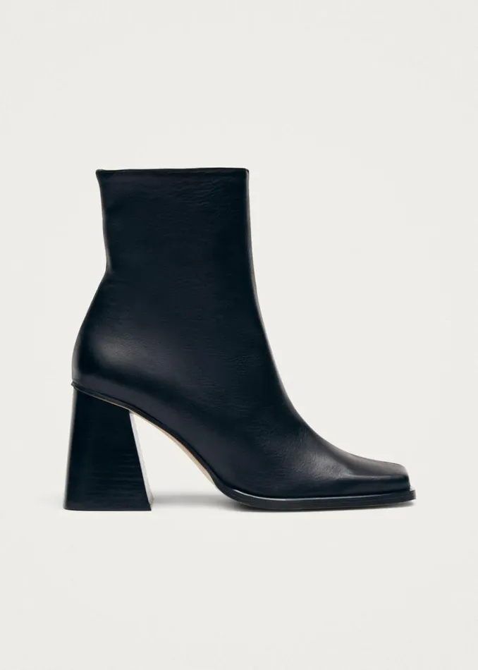 Boots Women ALOHAS South Black Leather Ankle Boots