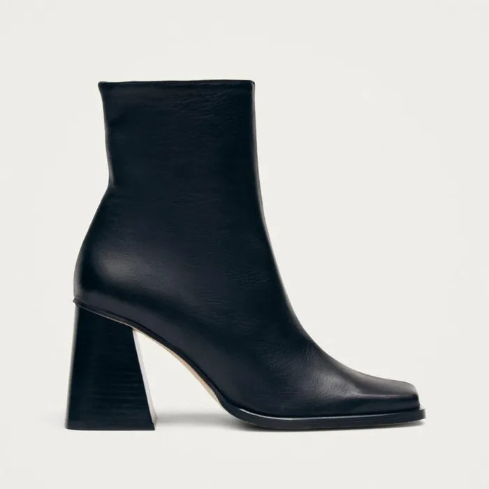 Boots Women ALOHAS South Black Leather Ankle Boots