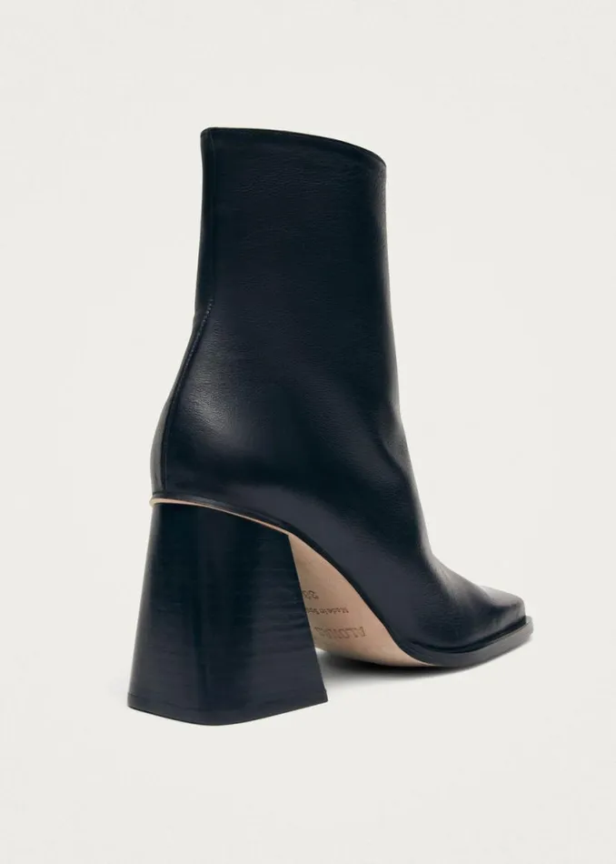 Boots Women ALOHAS South Black Leather Ankle Boots