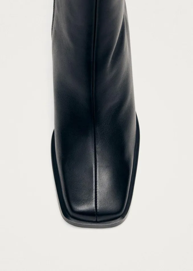 Boots Women ALOHAS South Black Leather Ankle Boots