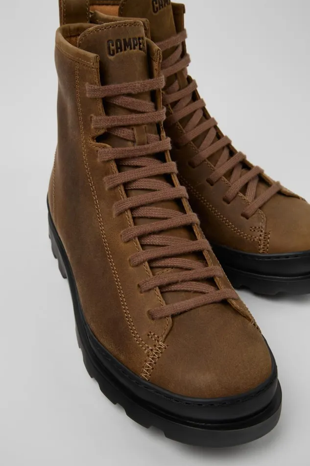 Boots Women Camper Brutus Brown Nubuck Boots
