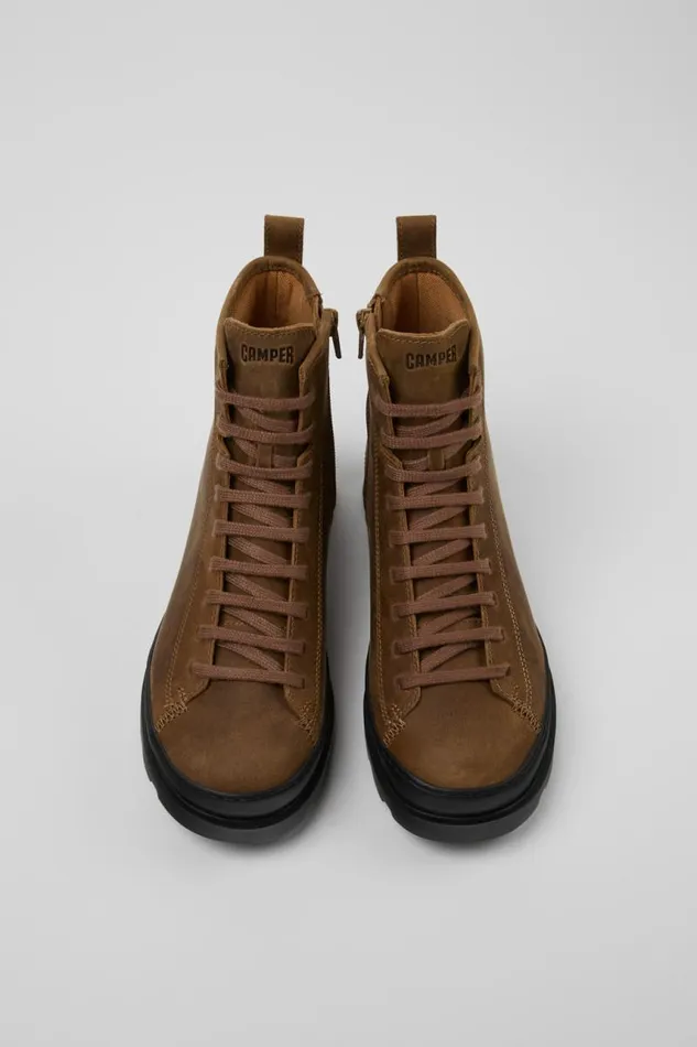Boots Women Camper Brutus Brown Nubuck Boots