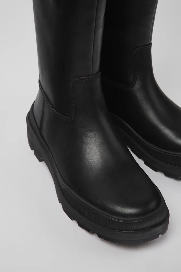 Boots Women Camper Brutus Trek MICHELIN Black Leather Boots