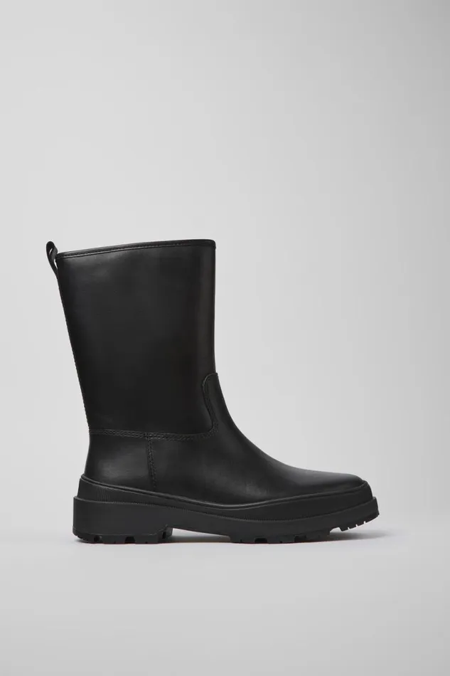 Boots Women Camper Brutus Trek MICHELIN Black Leather Boots Boots Women Camper Brutus Trek MICHELIN Black Leather Boots