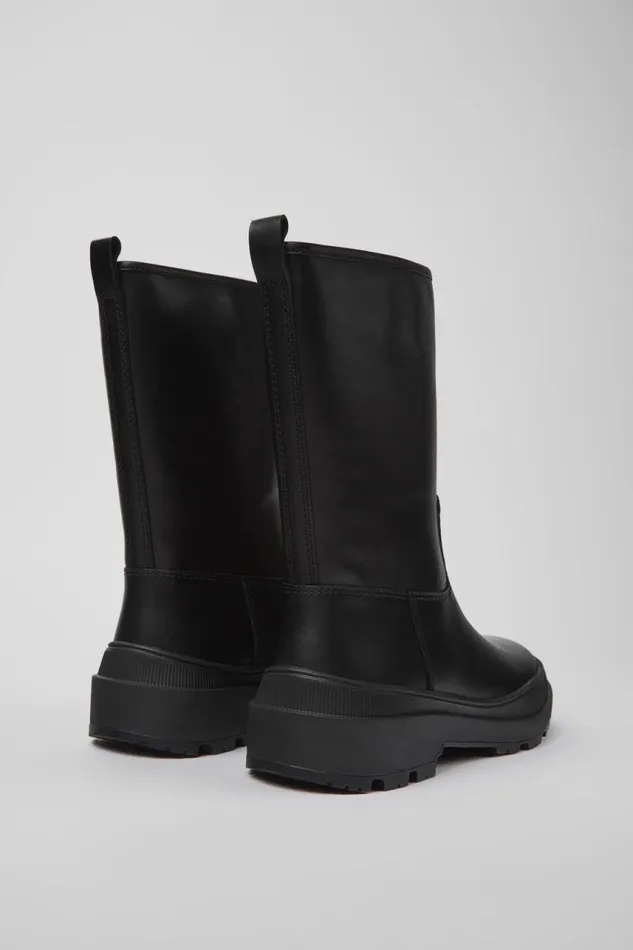 Boots Women Camper Brutus Trek MICHELIN Black Leather Boots Boots Women Camper Brutus Trek MICHELIN Black Leather Boots