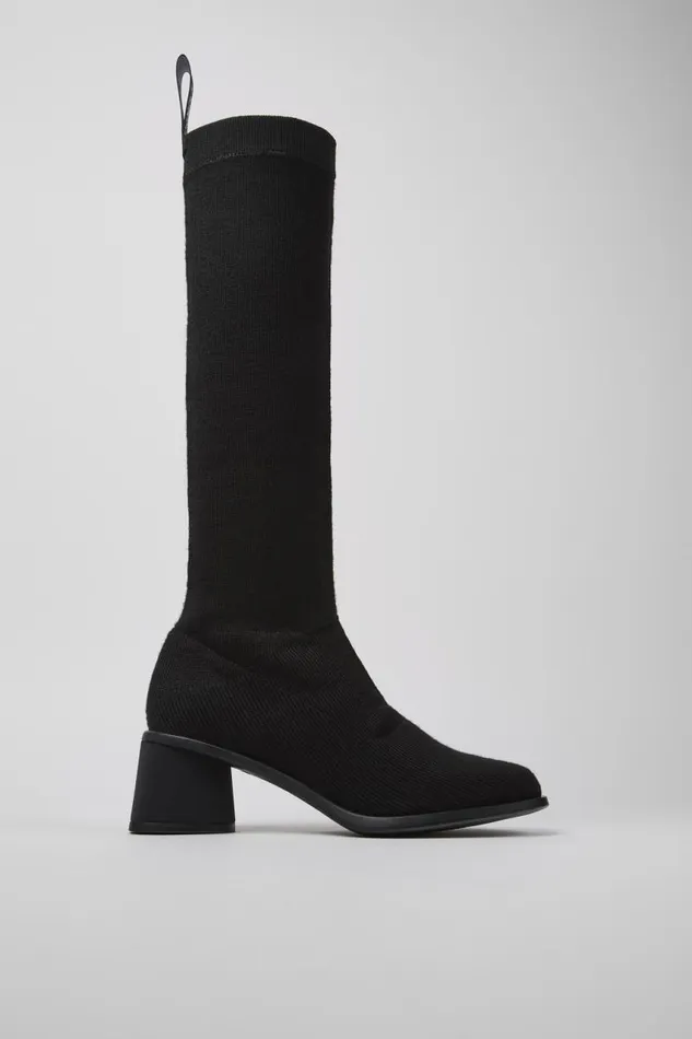 Boots Women Camper Kiara TENCEL Black Textile Highboot Boots Women Camper Kiara TENCEL Black Textile Highboot