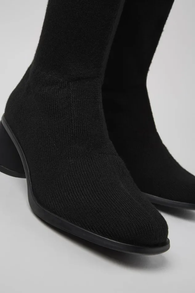 Boots Women Camper Kiara TENCEL Black Textile Highboot Boots Women Camper Kiara TENCEL Black Textile Highboot