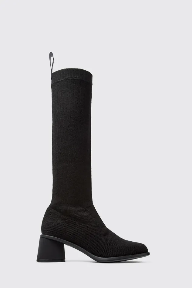 Boots Women Camper Kiara TENCEL Black Textile Highboot Boots Women Camper Kiara TENCEL Black Textile Highboot