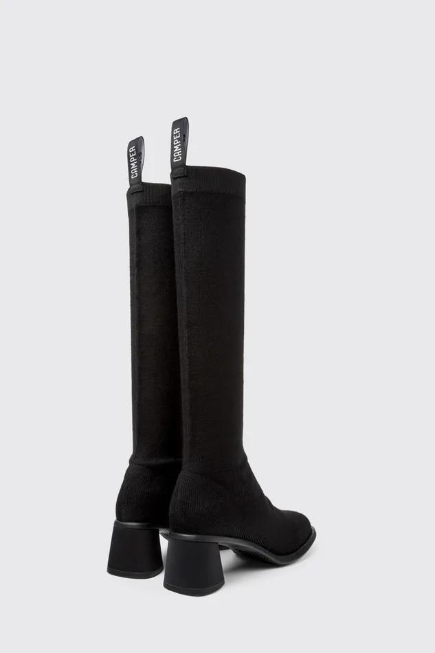 Boots Women Camper Kiara TENCEL Black Textile Highboot Boots Women Camper Kiara TENCEL Black Textile Highboot